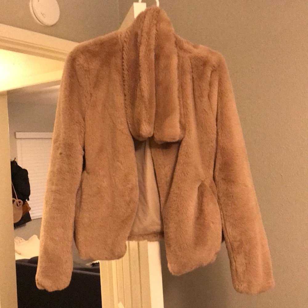 Faux fur coat